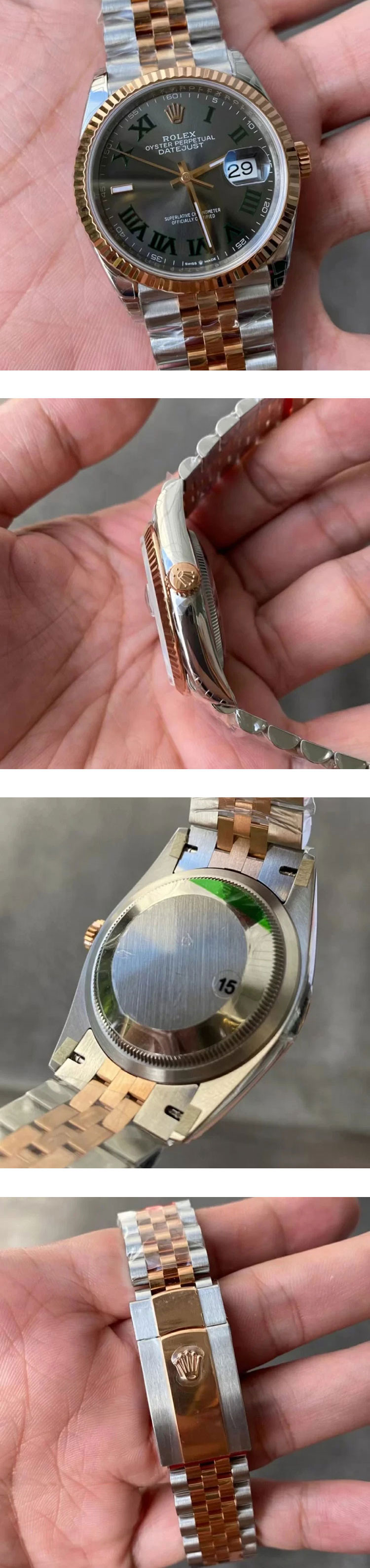 スタイリッシュ 【好評人気】 ロレックスコピーデイトジャスト126231  スレートローマ Cal.3235ムーブメント搭載 36mm